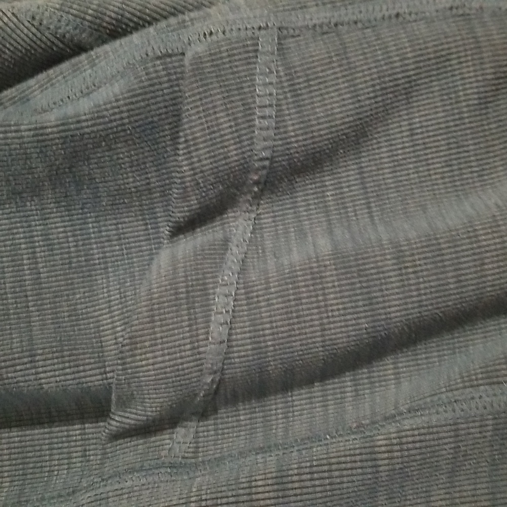 Ribbed leggings teal color like new condition szXL side pockets - Picture 5 of 5